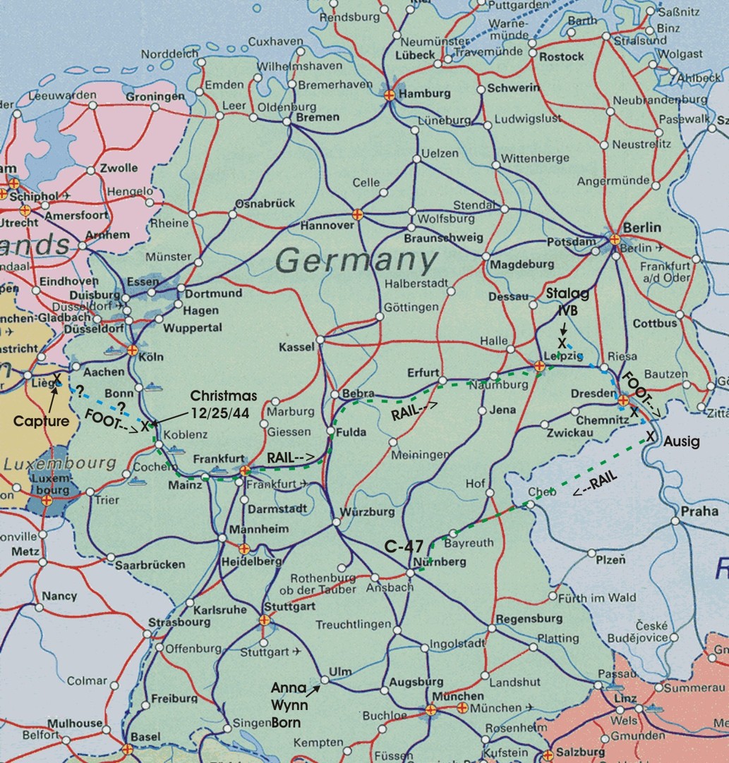 Railway map of Germany